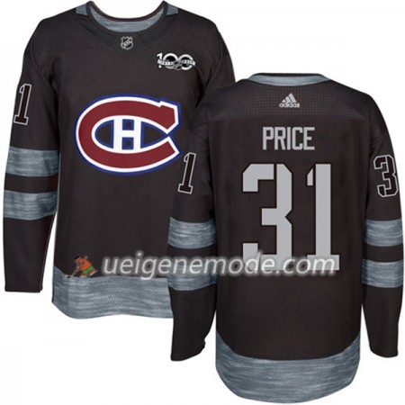 Herren Eishockey Montreal Canadiens Trikot Carey Price 31 1917-2017 100th Anniversary Adidas Schwarz Authentic